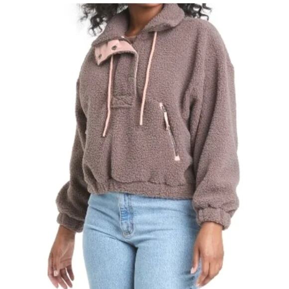 Universal Thread Goods Co Cozy Goblincore Gorpcore Pullover Teddy Sherpa Medium - Picture 1 of 8